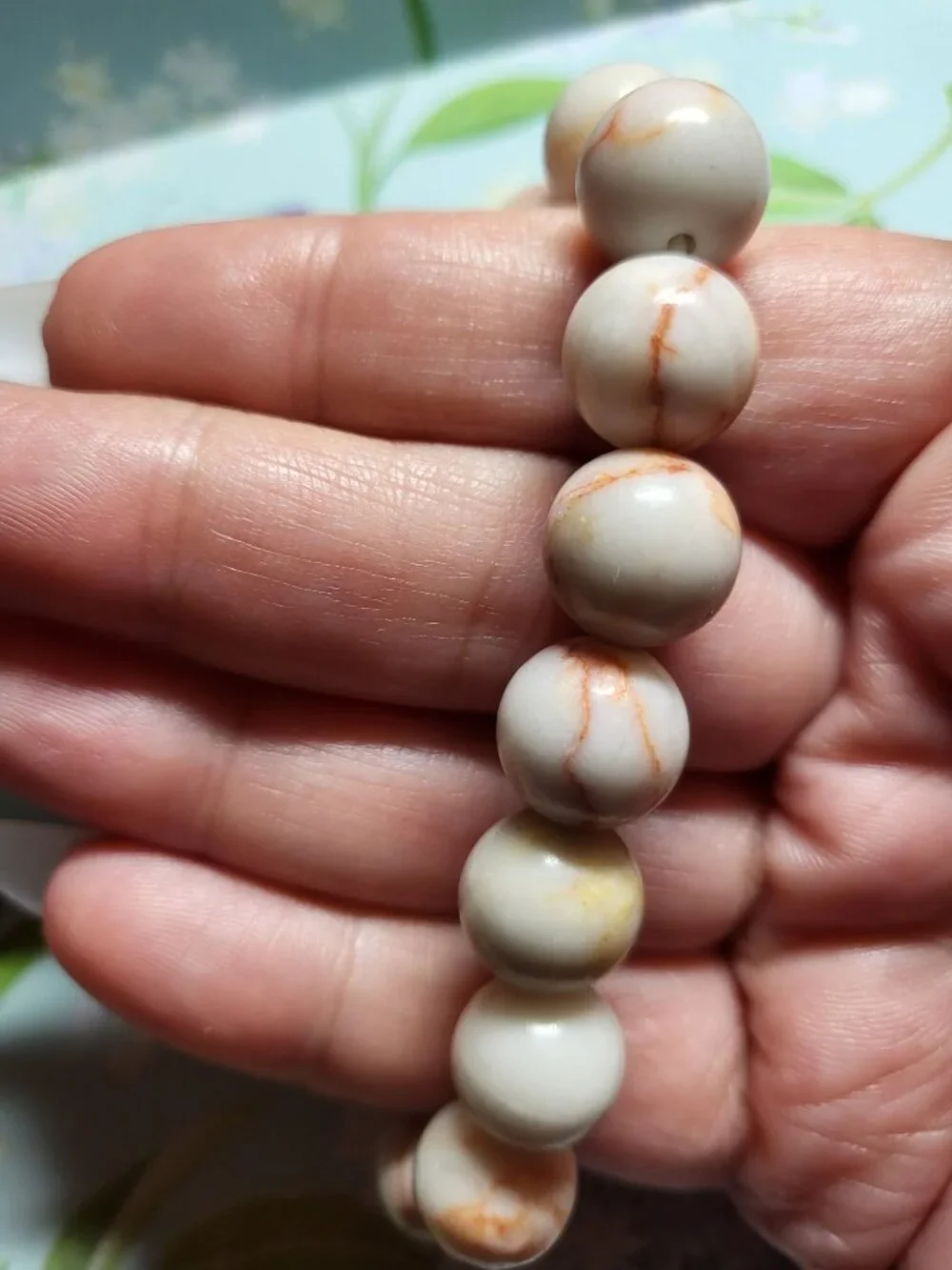 Red Picasso Jasper Beaded Stretch Bracelet